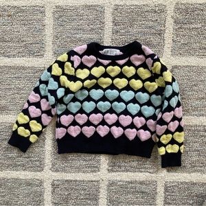 H&M Glitter Heart Sweater